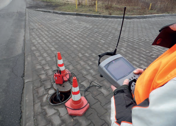 Fot. 1 Diagnostyka odcinka sieci wodociągowej