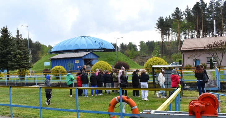 Młode pokolenie w oczyszczalni ścieków w Trzebini