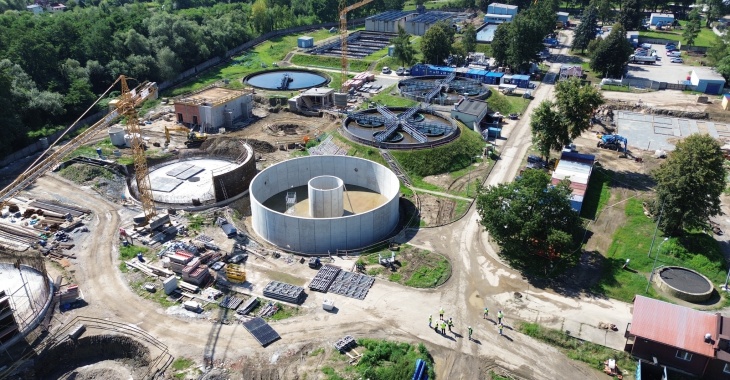 Prace przy modernizacji oczyszczalni ścieków w Myślenicach nabierają rozpędu! Prace przy modernizacji oczyszczalni ścieków w Myślenicach nabierają rozpędu!