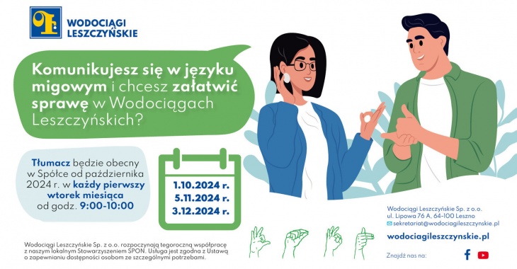 Wodociągi Leszczyńskie dla niesłyszących
