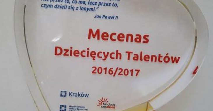 Wodociągi Krakowskie Mecenasem Dziecięcych Talentów Wodociągi Krakowskie Mecenasem Dziecięcych Talentów