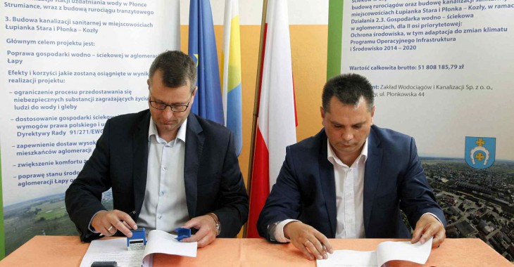 Umowa z wykonawcą na modernizację oczyszczalni w Łapach podpisana