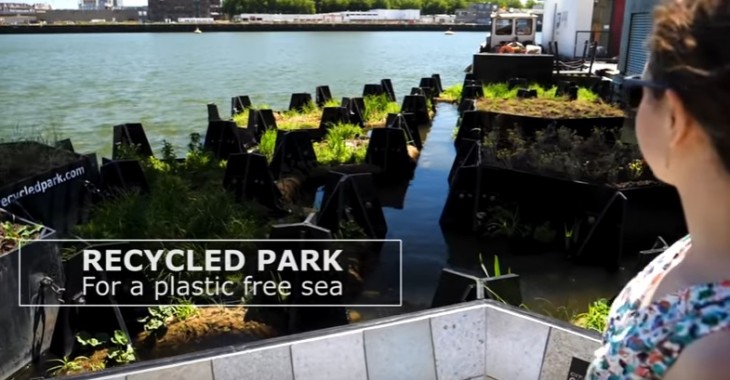 W Holandii pływa park wodny, który powstał z odpadów wyłowionych z miejskich wód