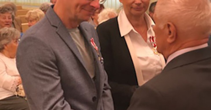 Prezes WiK Opole z odznaczeniem Związku Inwalidów Wojennych RP Prezes WiK Opole z odznaczeniem Związku Inwalidów Wojennych RP