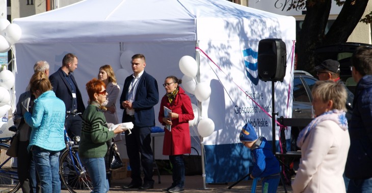 Prezes Przemysław Daca w Tarnobrzegu i Stalowej Woli o ochronie regionu przed powodzią
