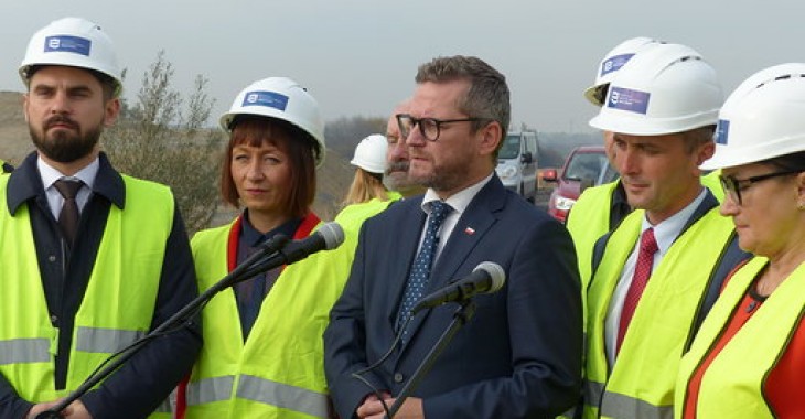 Zbiornik Racibórz Dolny na półmetku Zbiornik Racibórz Dolny na półmetku