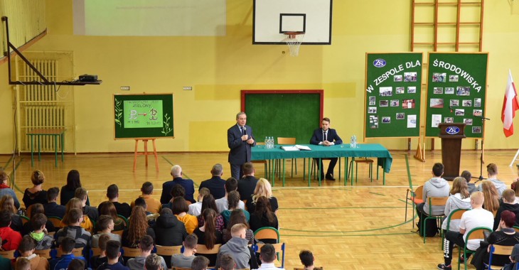 „Lekcja o środowisku” z ministrem Henrykiem Kowalczykiem „Lekcja o środowisku” z ministrem Henrykiem Kowalczykiem
