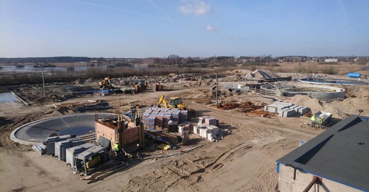 Zakończenie robót na oczyszczalni ścieków w Łasku coraz bliżej Zakończenie robót na oczyszczalni ścieków w Łasku coraz bliżej