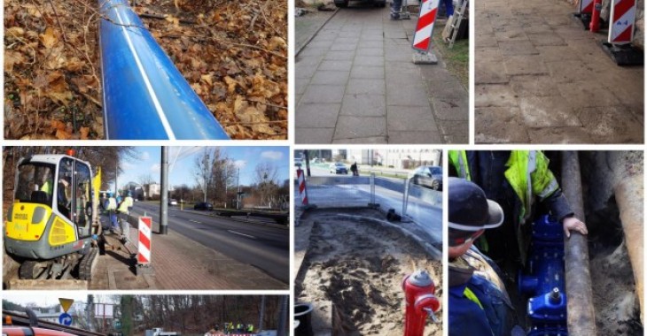 Budowa spięcia sieci wodociągowej w Al. Niepodległości Budowa spięcia sieci wodociągowej w Al. Niepodległości