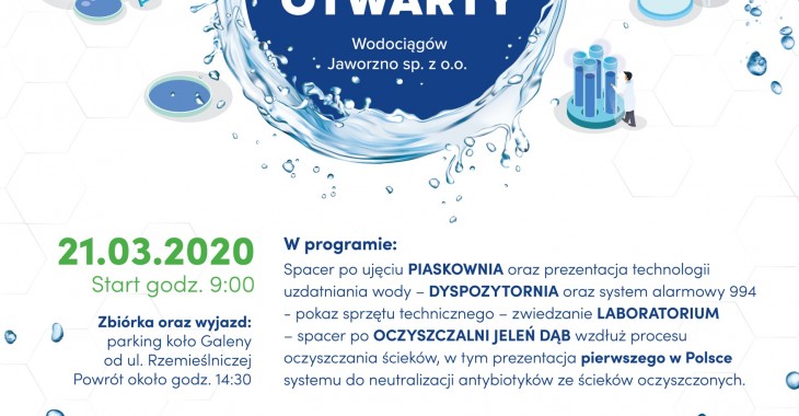 Czysta woda i neutralizacja farmaceutyków ze ścieków. Wodociągi Jaworzno zapraszają na swój Dzień Otwarty Czysta woda i neutralizacja farmaceutyków ze ścieków. Wodociągi Jaworzno zapraszają na swój Dzień Otwarty