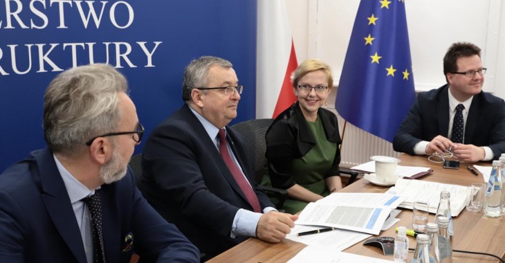 Wideokonferencja Wysokiego Szczebla w formacie ministrów ds. transportu Wideokonferencja Wysokiego Szczebla w formacie ministrów ds. transportu