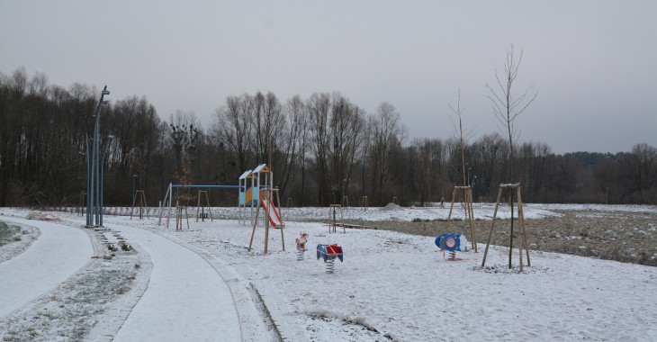 Zbiornik retencyjny na Nagórkach w Olsztynie na ukończeniu
