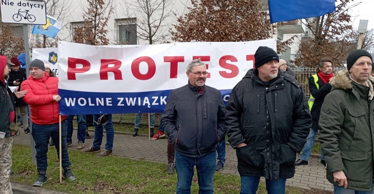 Poznań: Protest pracowników wodociągów Poznań: Protest pracowników wodociągów
