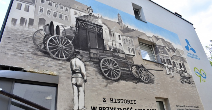 Mural na 90-lecie Wodociągów Chrzanowskich
